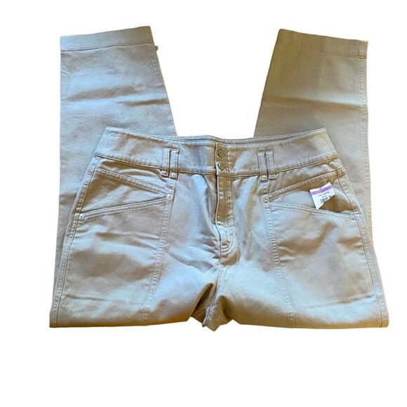 Reiss Jeans Trousers Khaki Size 14 NWT - Picture 3 of 7